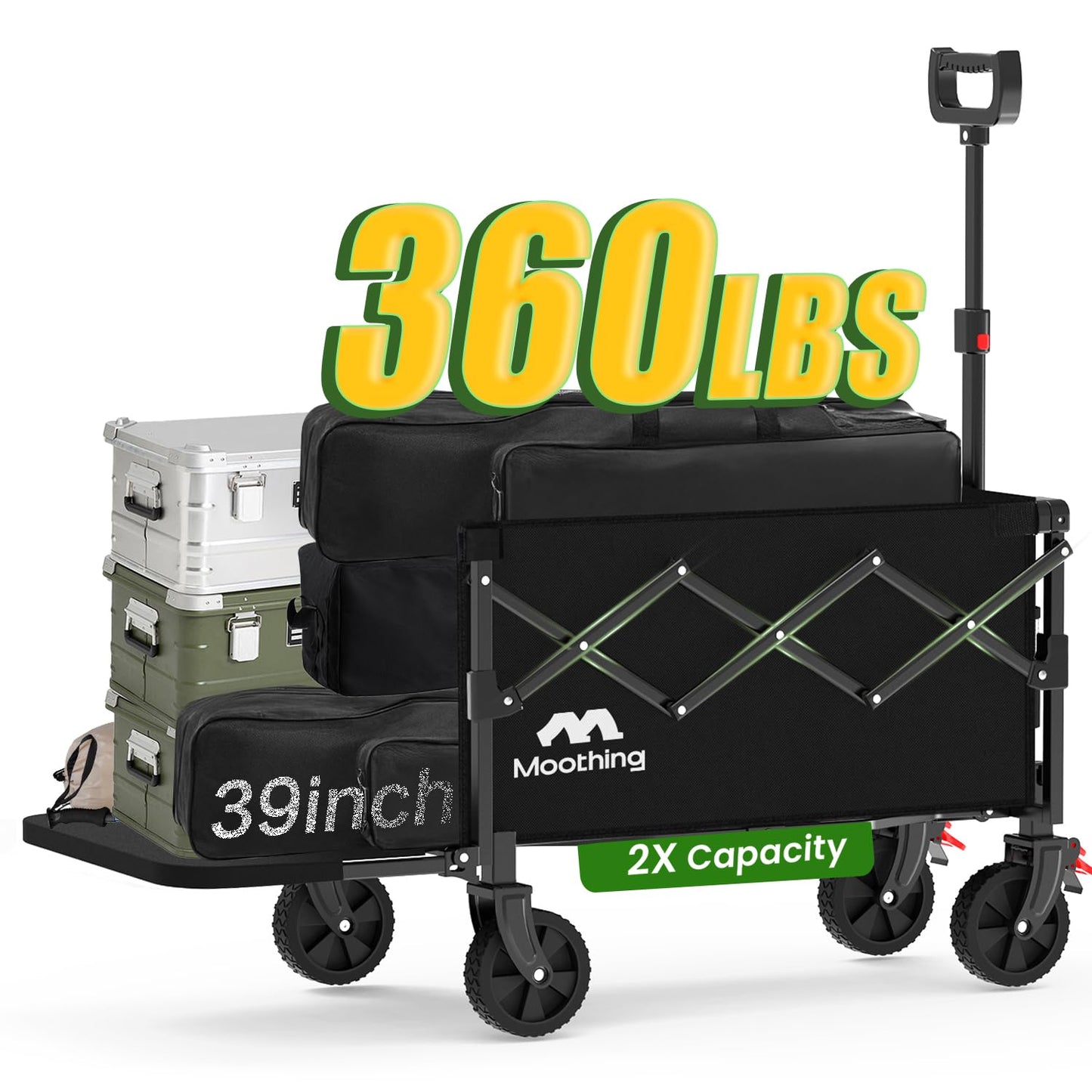 Moothing Heavy Duty Folding Utility Wagon Cart