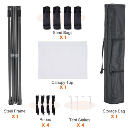 10x10 Heavy Duty Canopy Tent with Sand Bags