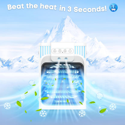 Portable Air Conditioner with 3 Speeds & Timer