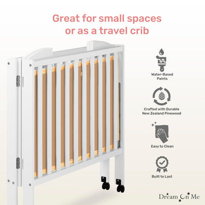 Dream On Me 3-in-1 Portable Folding Crib