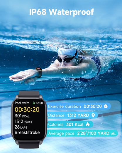 Smart Watch for Fitness, Calls, and Tracking
