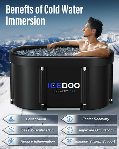 Collapsible Ice Bath Tub for Athletes 129 Gal