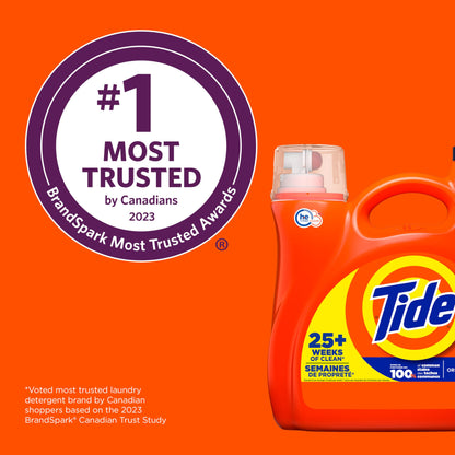 132 fl oz Tide Liquid Laundry Detergent, Original Scent, 100 Loads