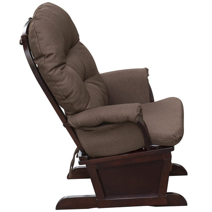 HOMCOM Nursery Glider Rocking Chair with Ottoman