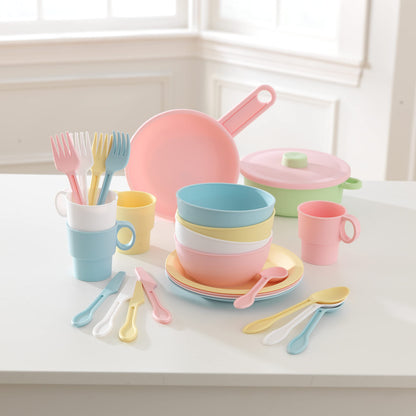 KidKraft 27-Piece Pastel Cookware Play Set