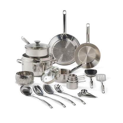 T-Fal 20-Piece Stainless Steel Cookware Set