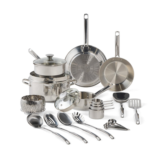 T-Fal 20-Piece Stainless Steel Cookware Set