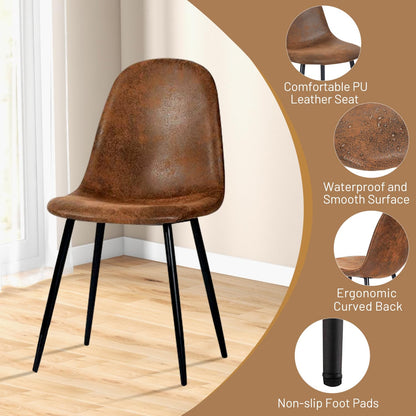 Set of 4 Upholstered Dining Chairs