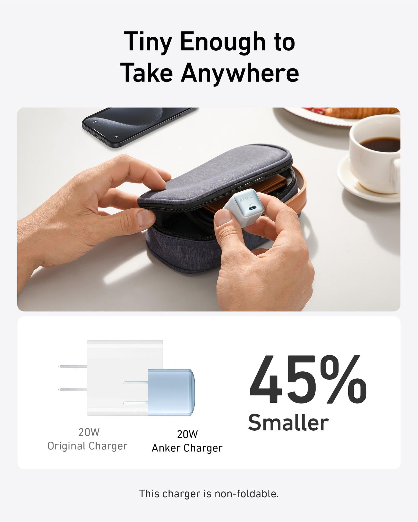 Anker 20W USB C Fast Charger Block
