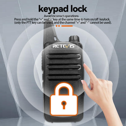 4 Pack Retevis Two Way Walkie Talkies