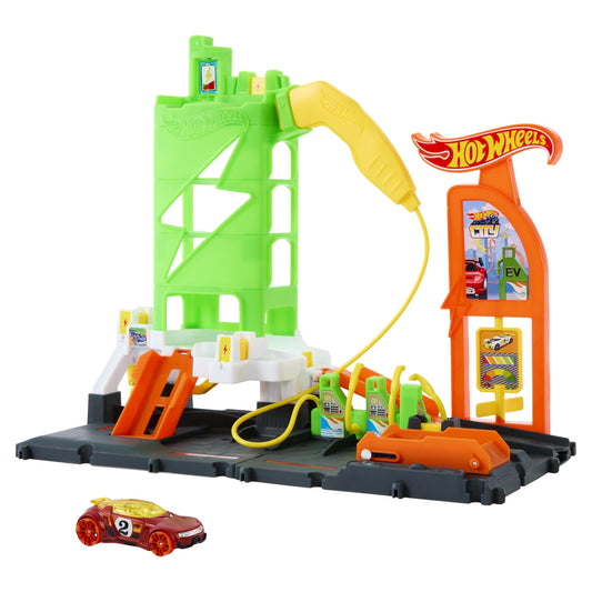 Hot Wheels City Super Recharge Fuel Station Set