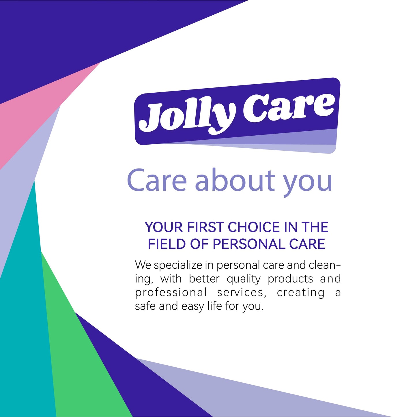 Jolly Care Flushable Wipes with Aloe Vera