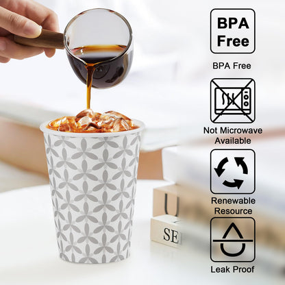 Disposable 12 oz Coffee Cups - 180 Pack