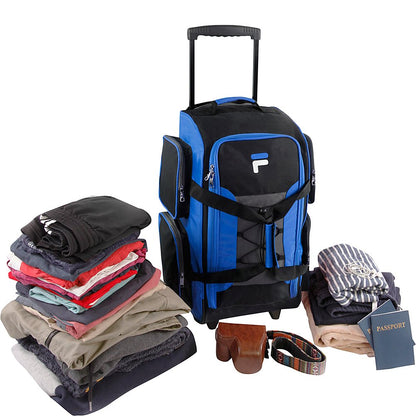 Fila Lightweight 22" Rolling Duffel Bag - Blue