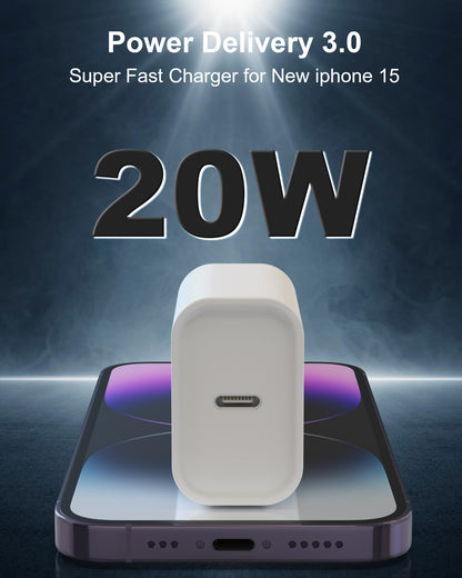 2 Pack Fast Charging USB C Charger Block