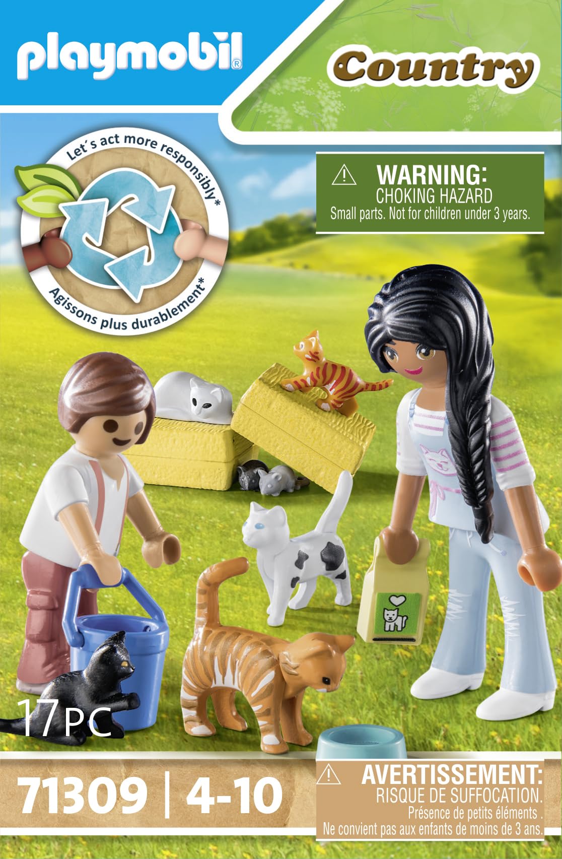 Playmobil Cat Family Toy Set for Kids