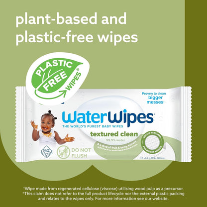 WaterWipes Unscented Baby Wipes, 60 Count Pack