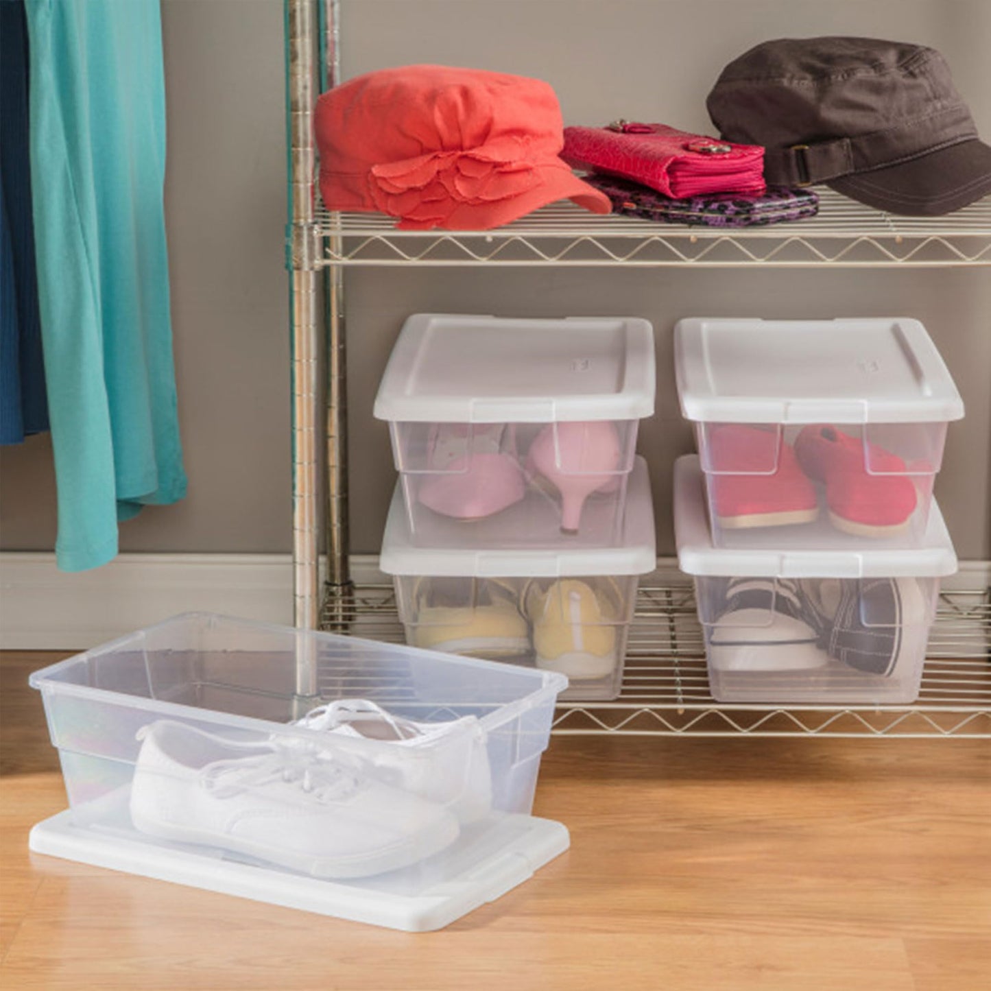 Sterilite 12-Pack Stackable Storage Bins, 6 Quart