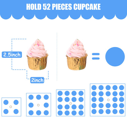 Antimbee 4-Tier Acrylic Cupcake Stand Display