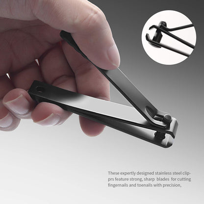 Nail Clippers Set with File in Metal Box