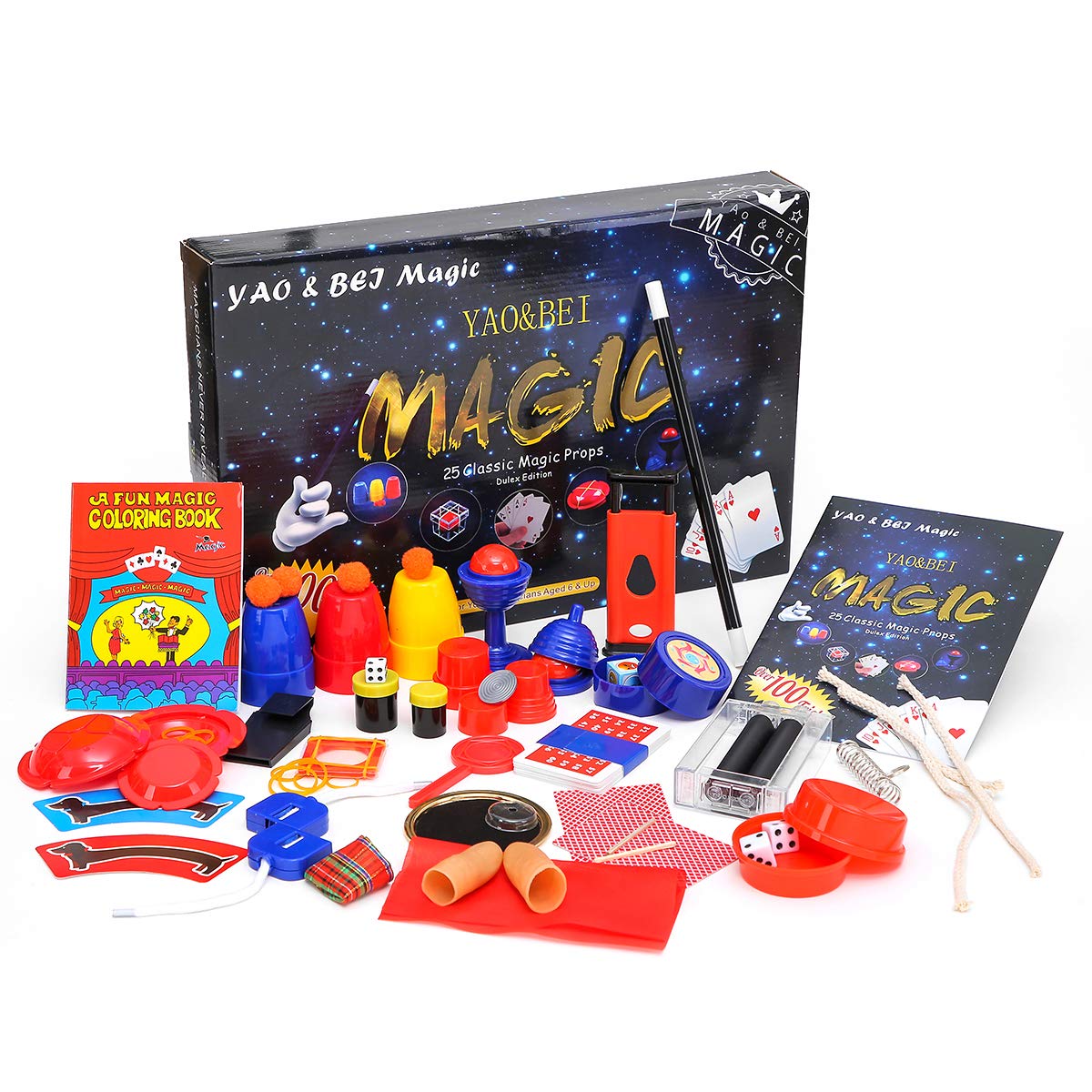 Magic Set Magic Kit For Kids Science Toys for Children Including 25 Classic Tricks Easy To Play Magic Best Gift For Boys Girls and Adult