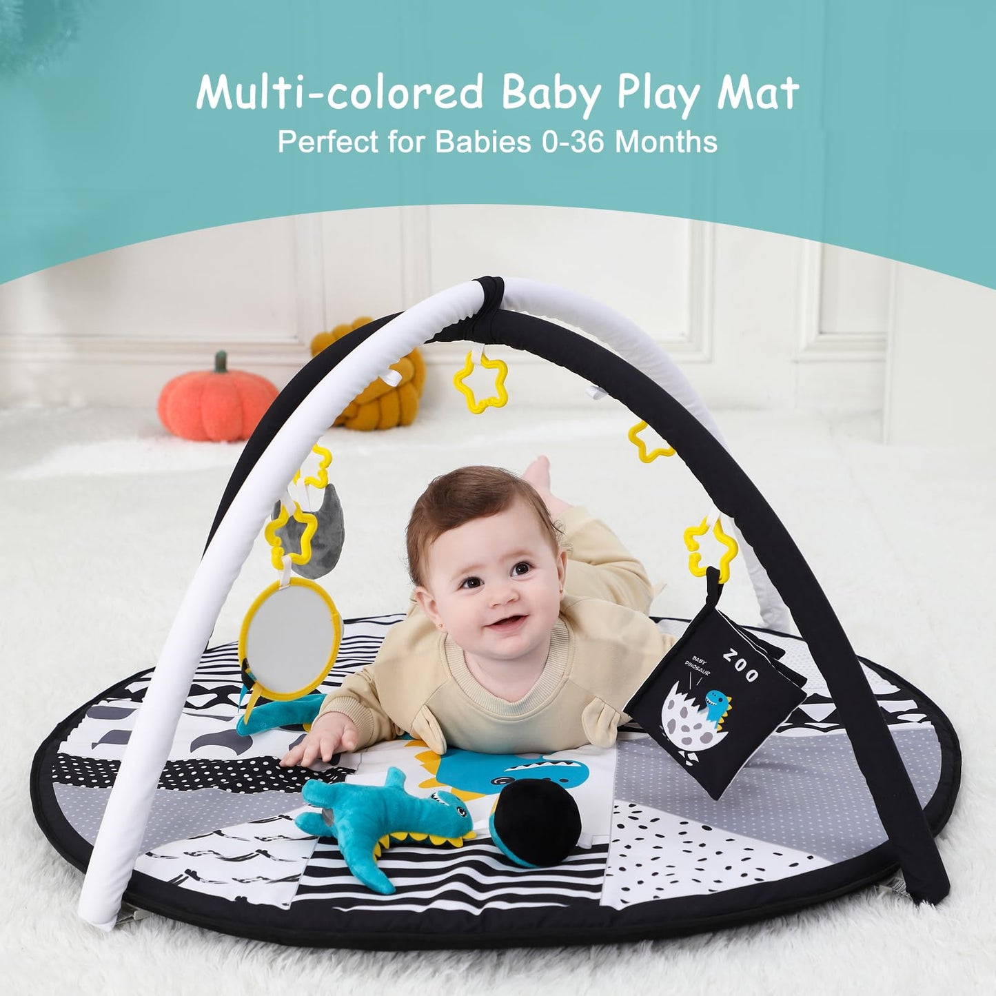 Baby Activity Gym with Toys for Sensory Play