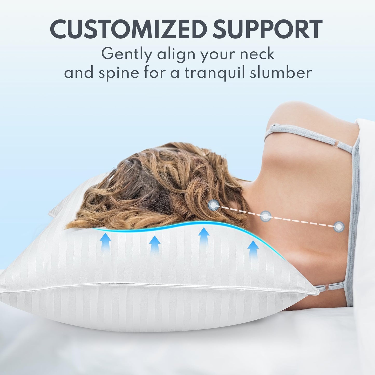 Cooling King Size Bed Pillows Set of 2
