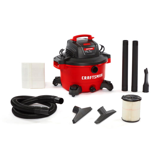 CRAFTSMAN 12 Gallon Wet Dry Vacuum with Attachments