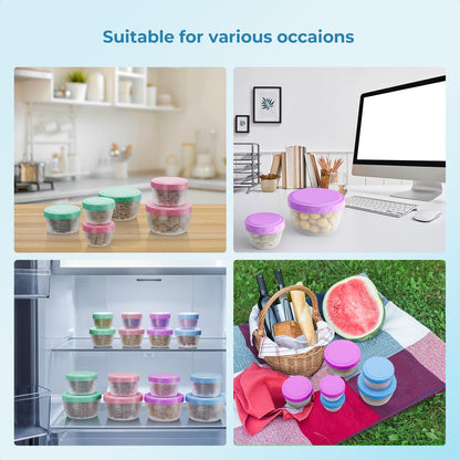 16-Pack Food Storage Containers with Lids