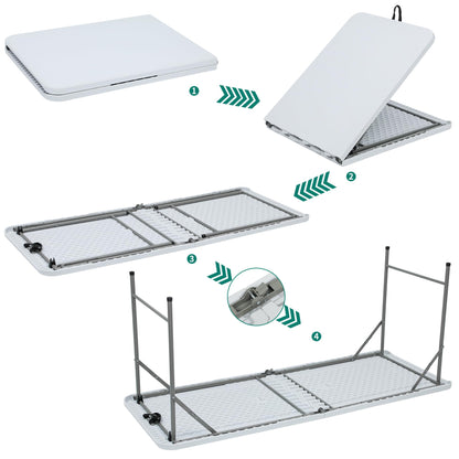 YITAHOME 6FT Folding Table for Outdoor Use