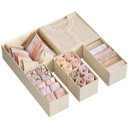 SONGMICS Foldable Drawer Organizer Set of 6