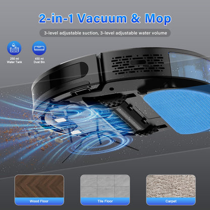 Tikom Robot Vacuum and Mop Combo with App