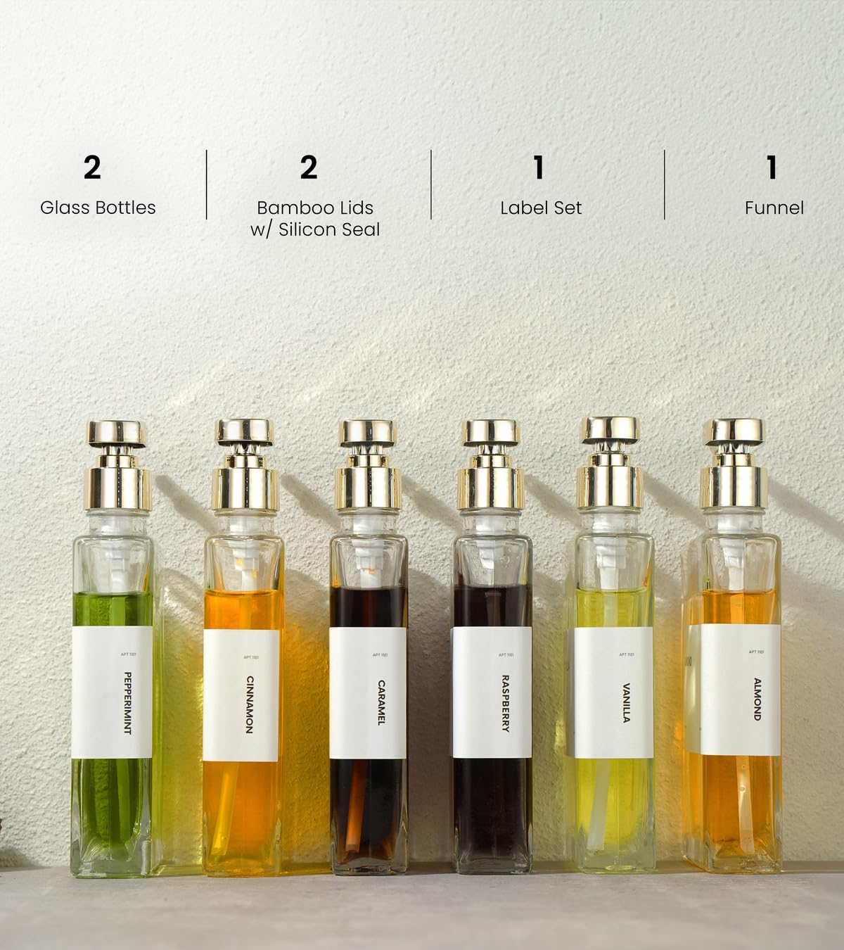 Glass Syrup Dispenser Set with Pumps - 11.8 oz