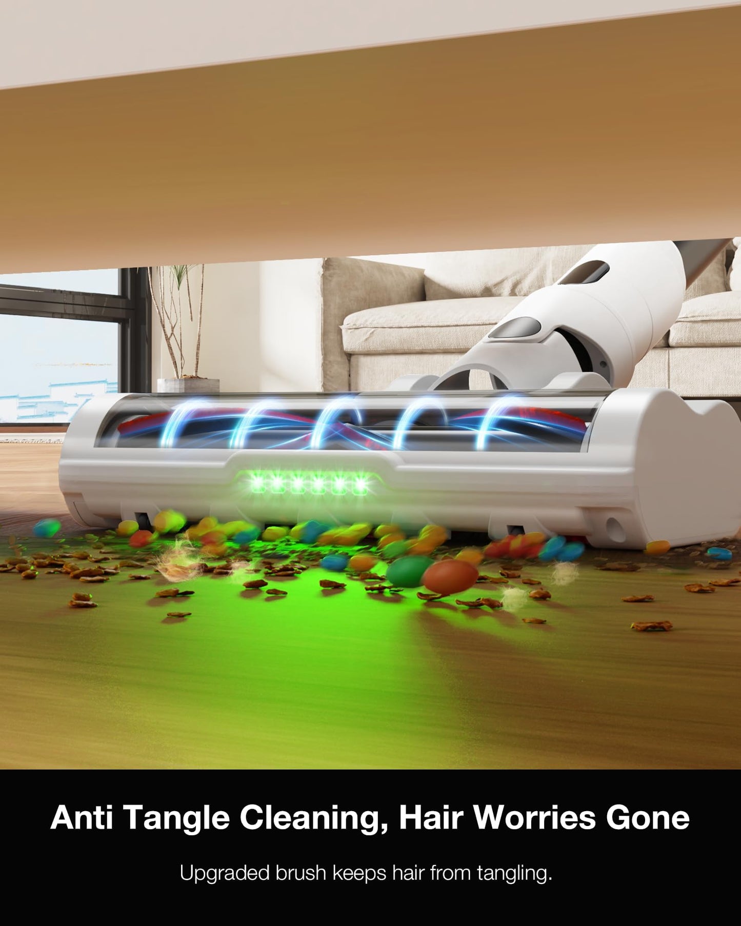 Cordless Stick Vacuum Cleaner with 55min Runtime