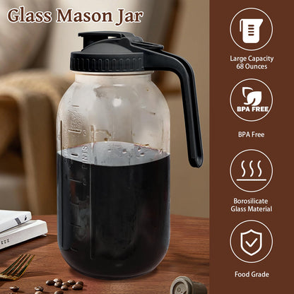 cold brew coffee maker: coffee maker coffee grinder instant pot mason jars cafeteras strainer coffee makers water filter pitcher coffee machine coffee pot cold brew iced coffee pitcher ice jar cold