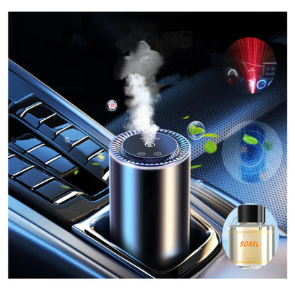 Smart Car Air Fresheners 50ml French Natural Perfume Rechargeable with Fashionable Starry Sky New Atomization Experience Auto On/Off Car Humidifier Adjustable Concentration Lasts 5 Months(blacknew)
