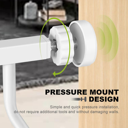 Baby Gate with Cat Door - Auto Close Safety