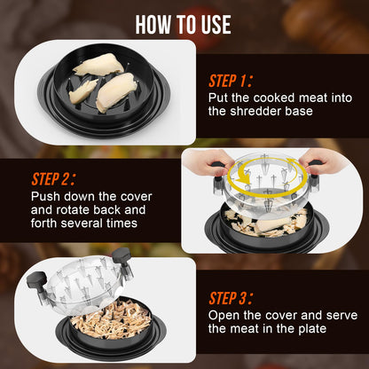 Chicken Shredder Tool by SoulLife - Easy Clean