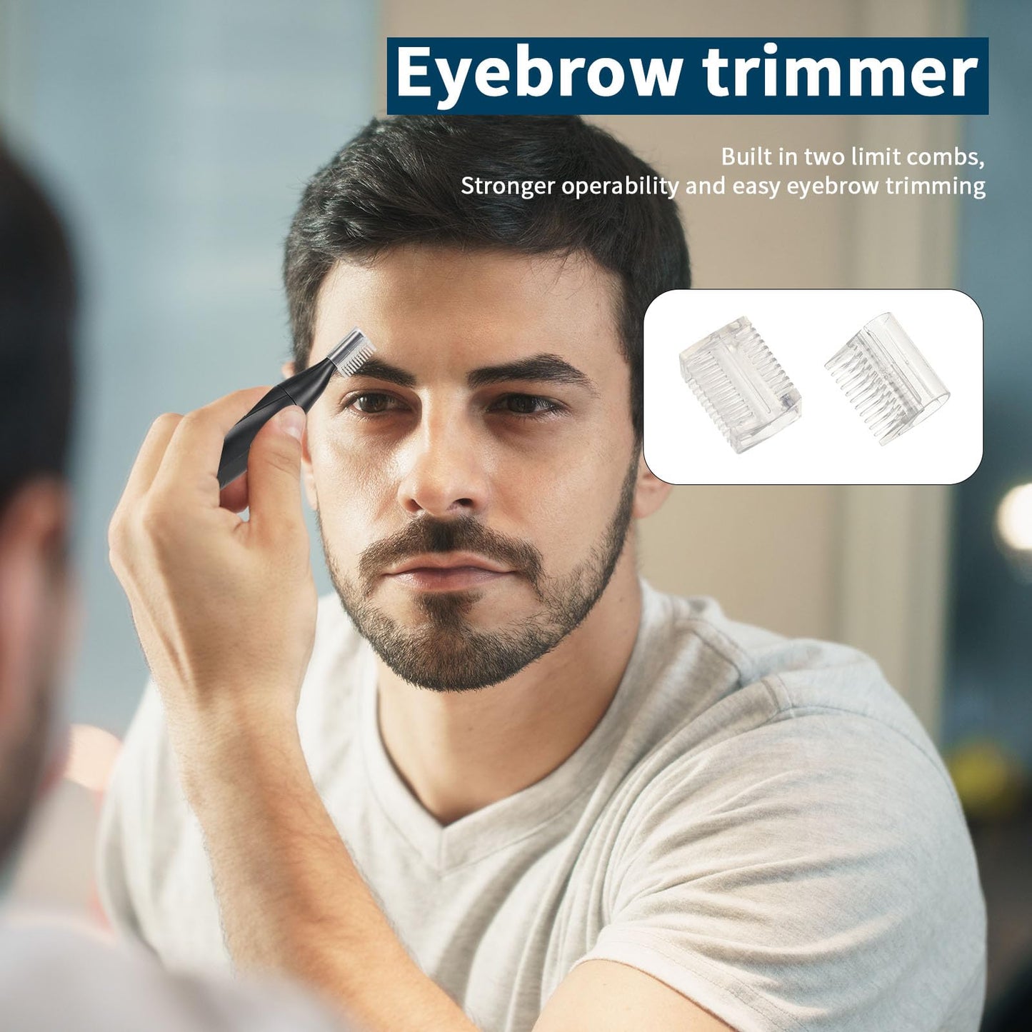 Painless Ear Nose Hair Trimmer, USB Rechargeable