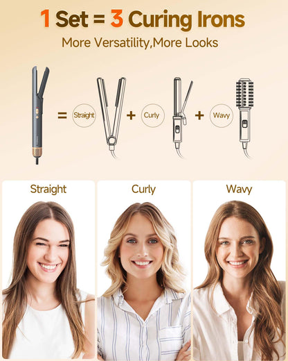 6-in-1 Hair Dryer Brush Styler with Attachments