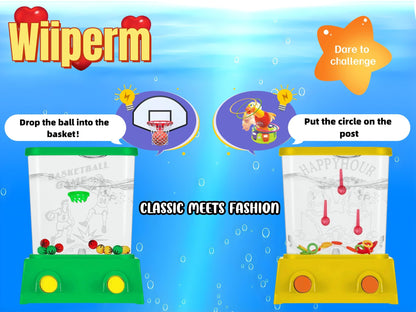 Water Ring Toss & Basketball Games for Kids