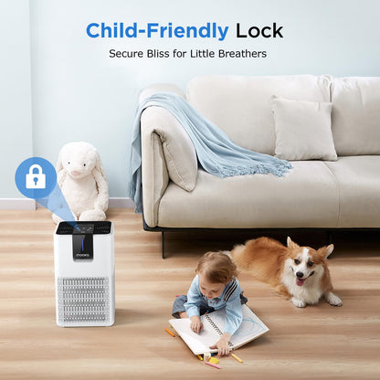 MOOKA H13 HEPA Air Purifier for Large Rooms