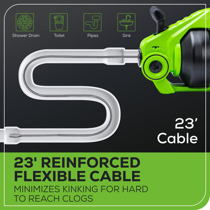 24V Cordless Drain Auger by Greenworks