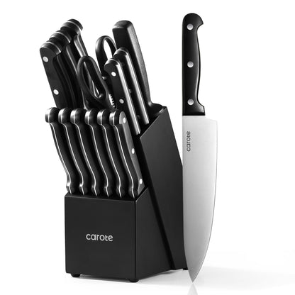 14-Piece CAROTE Stainless Steel Knife Set