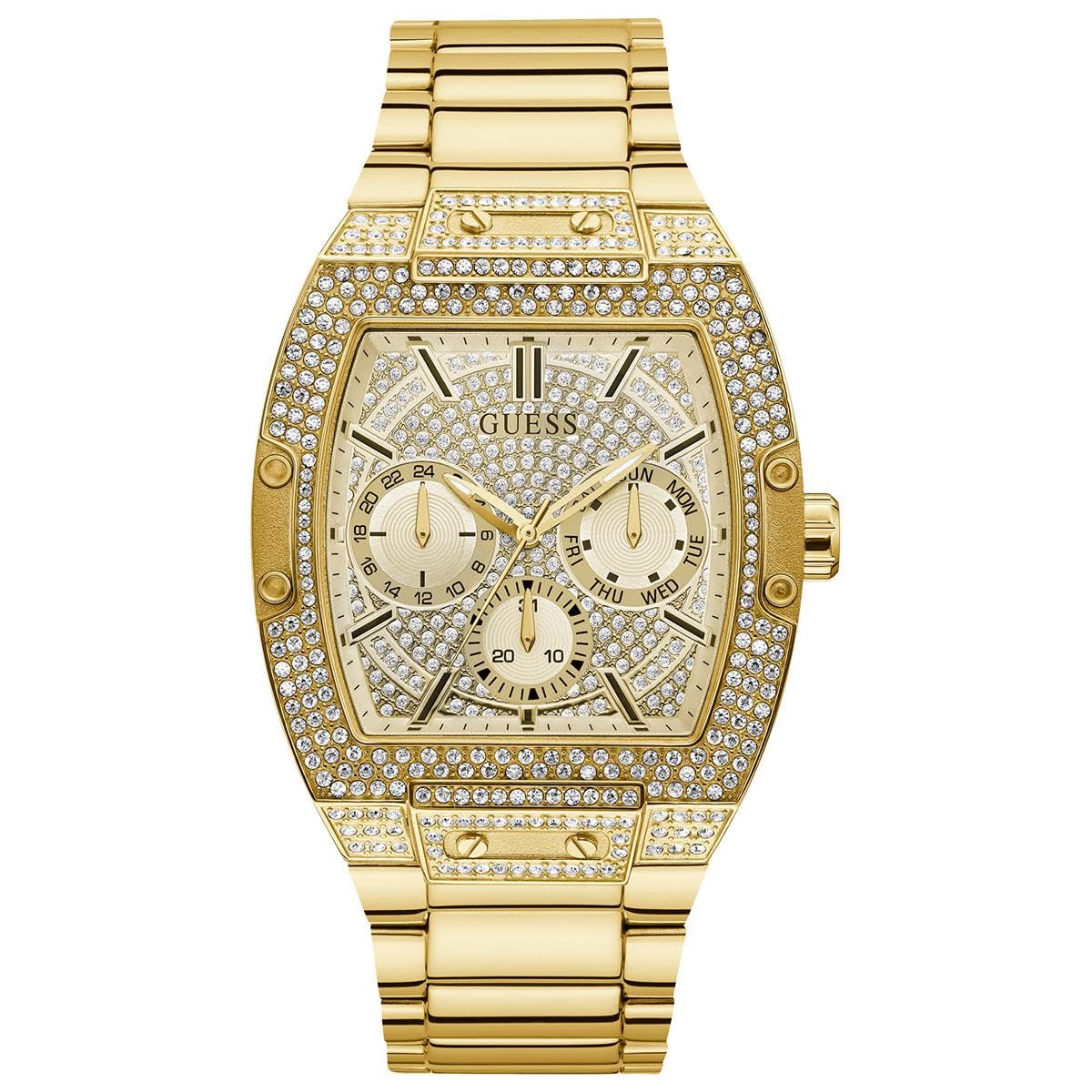 GUESS Men Quartz Watch with Stainless Steel Bracelet