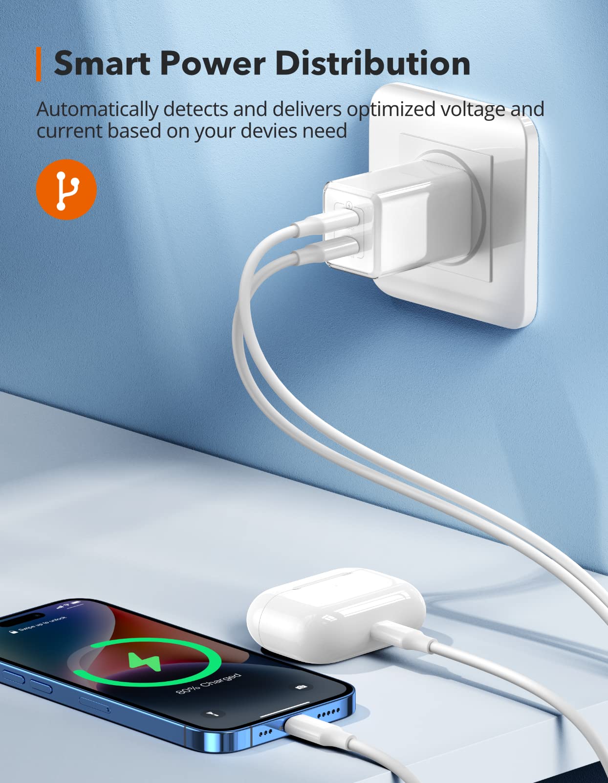 35W Dual USB C Wall Charger Fast Charging