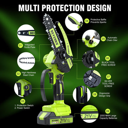 Mini Electric Chainsaw for Wood Cutting