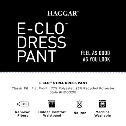 Haggar Men's Expandable-Waist Dress Pants 34W x 29L