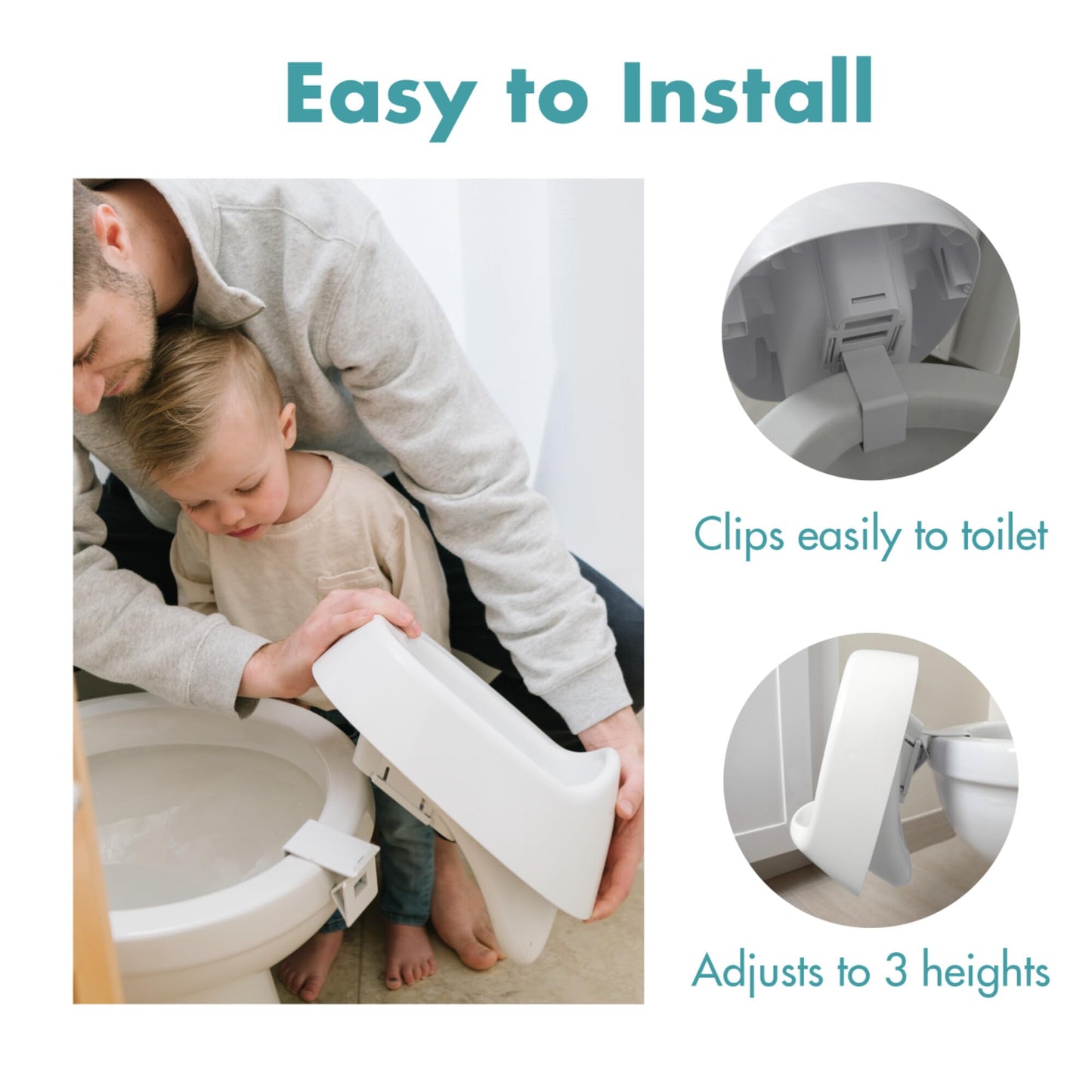 The First Years Potty Training Urinal and Potty System - 2-in-1 Toddler Urinal and Potty Training Toilet Seat - Adjustable Toddler Toilet Ages 18 Months and Up