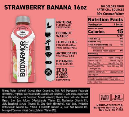 BODYARMOR LYTE Strawberry Banana Sports Drink, 12-Pack